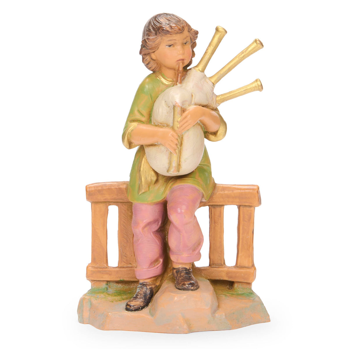Fontanini 5" Scale Jonas Boy Bagpiper Nativity Figure
