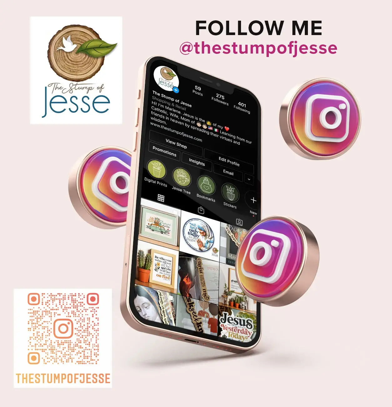 Ave Maria Post Greeting Card