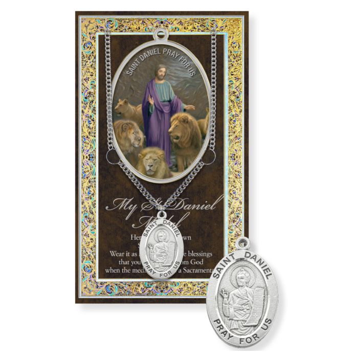 St. Daniel Pewter Medal Necklace
