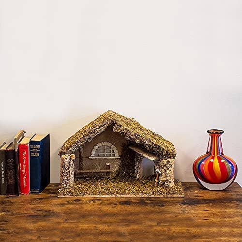 Nativity Creche Stable | 12" Tall and 19" Wide