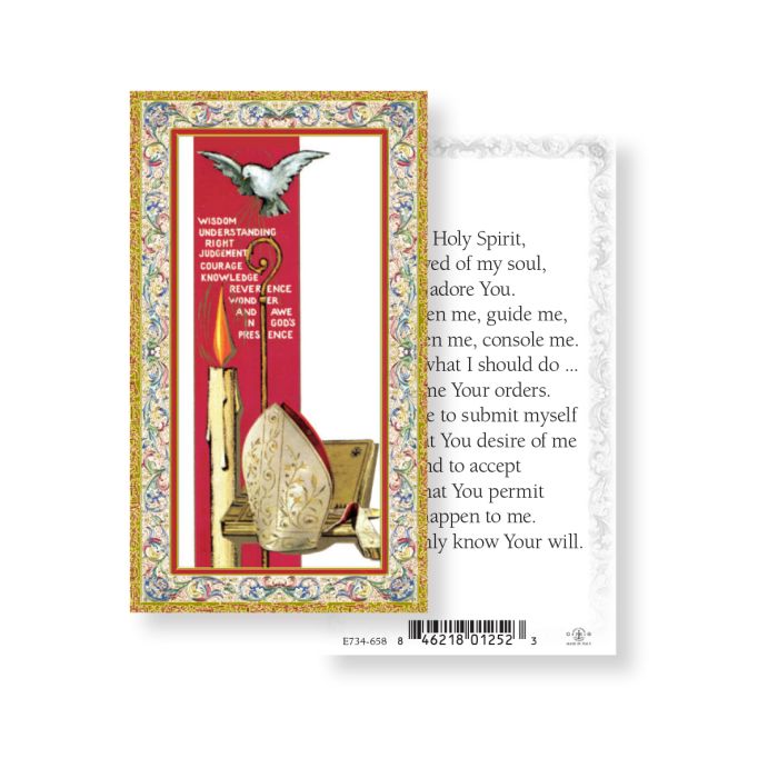 Gifts of the Holy Spirit Paper Holy Card