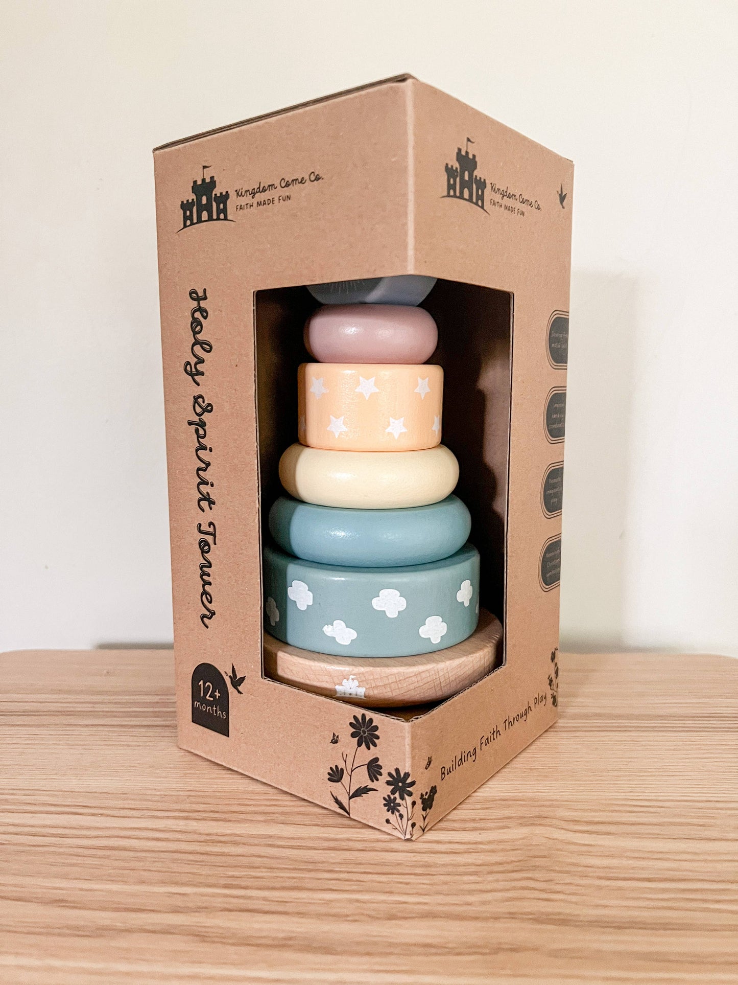 Holy Spirit Wooden Stacking Tower