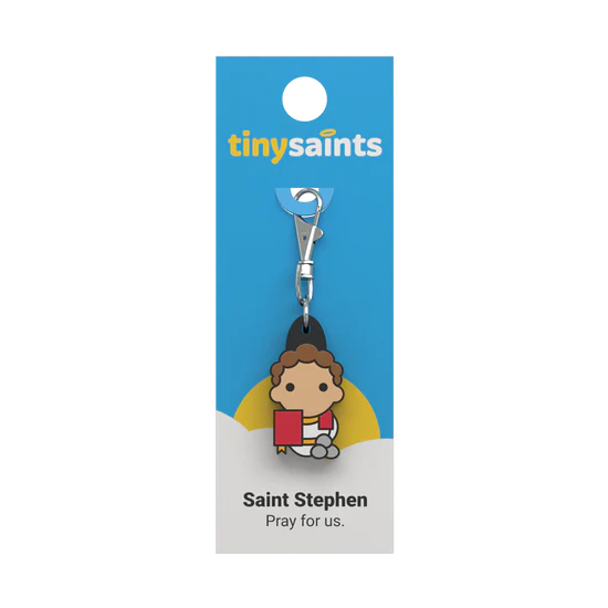 Tiny Saints Charm Saint Stephen