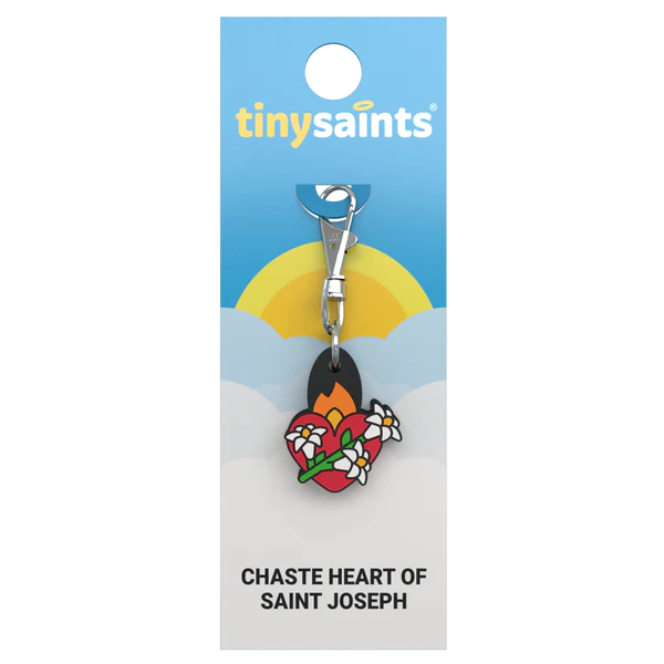 Tiny Saints Charm Chaste Heart of Saint Joseph