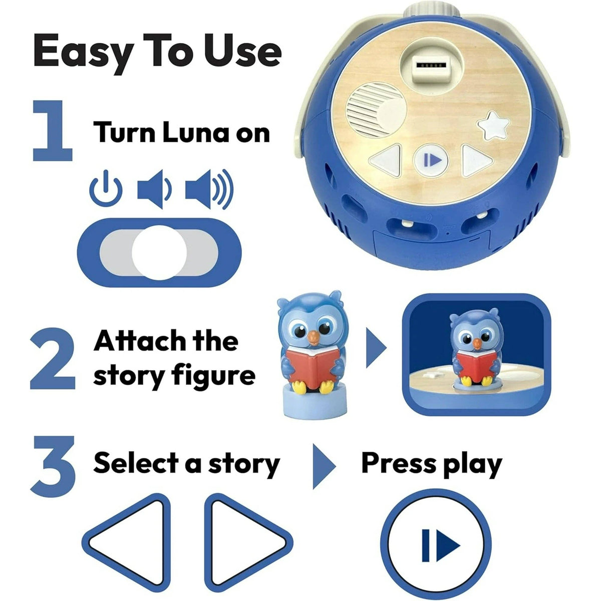 Christmas Santa Luna Figurine (Projector Sold Separately)