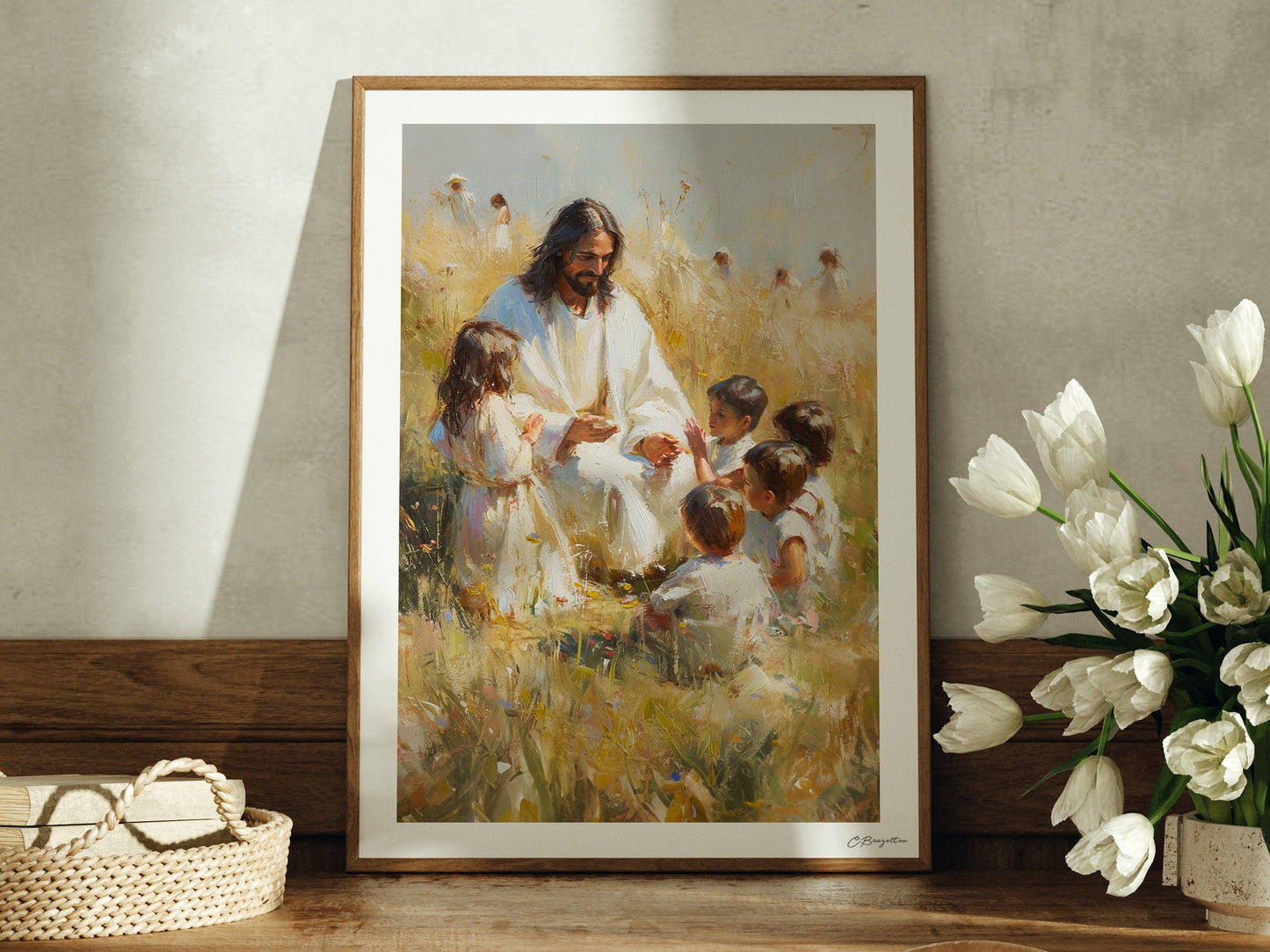 Hear Him | Fine Art Print: Standard / Oak / 8"x10"