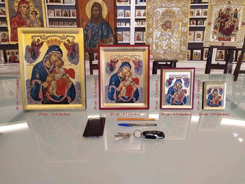 Virgin Mary Perpetual Help Silk Screen Icon