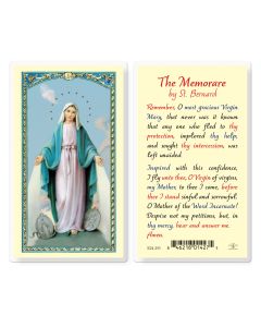 Our Lady of Grace Laminated Prayer Card - Memorare
