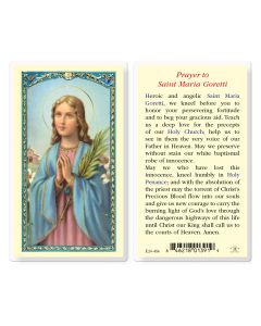 St. Maria Goretti Laminated Prayer Card