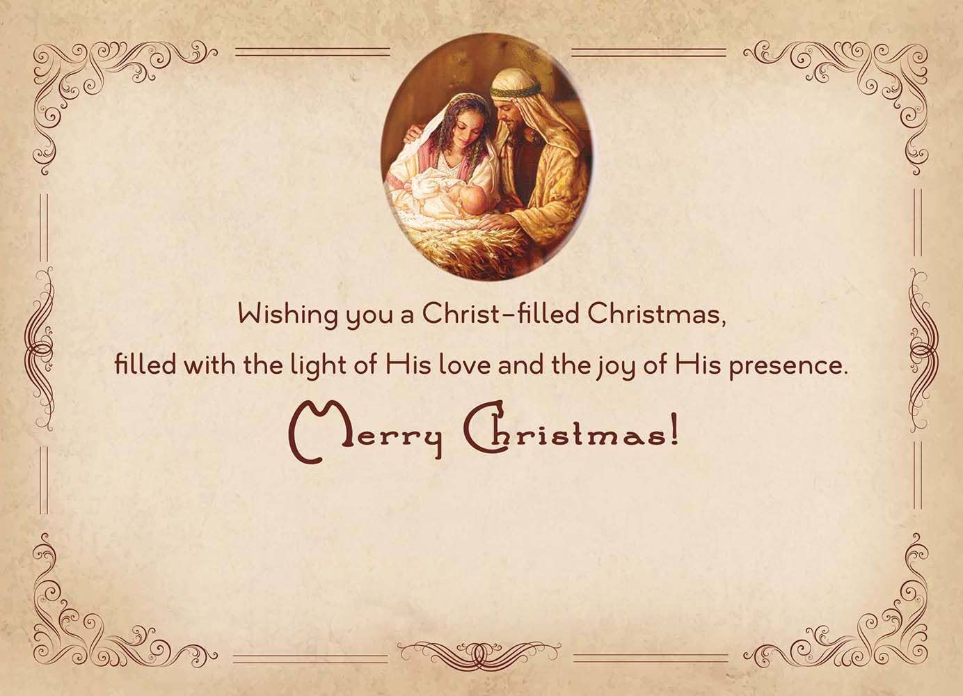 In the Manger Faith Holiday Cards in a Box