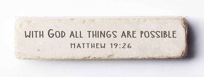 505 | Matthew 19:26 Stone Block