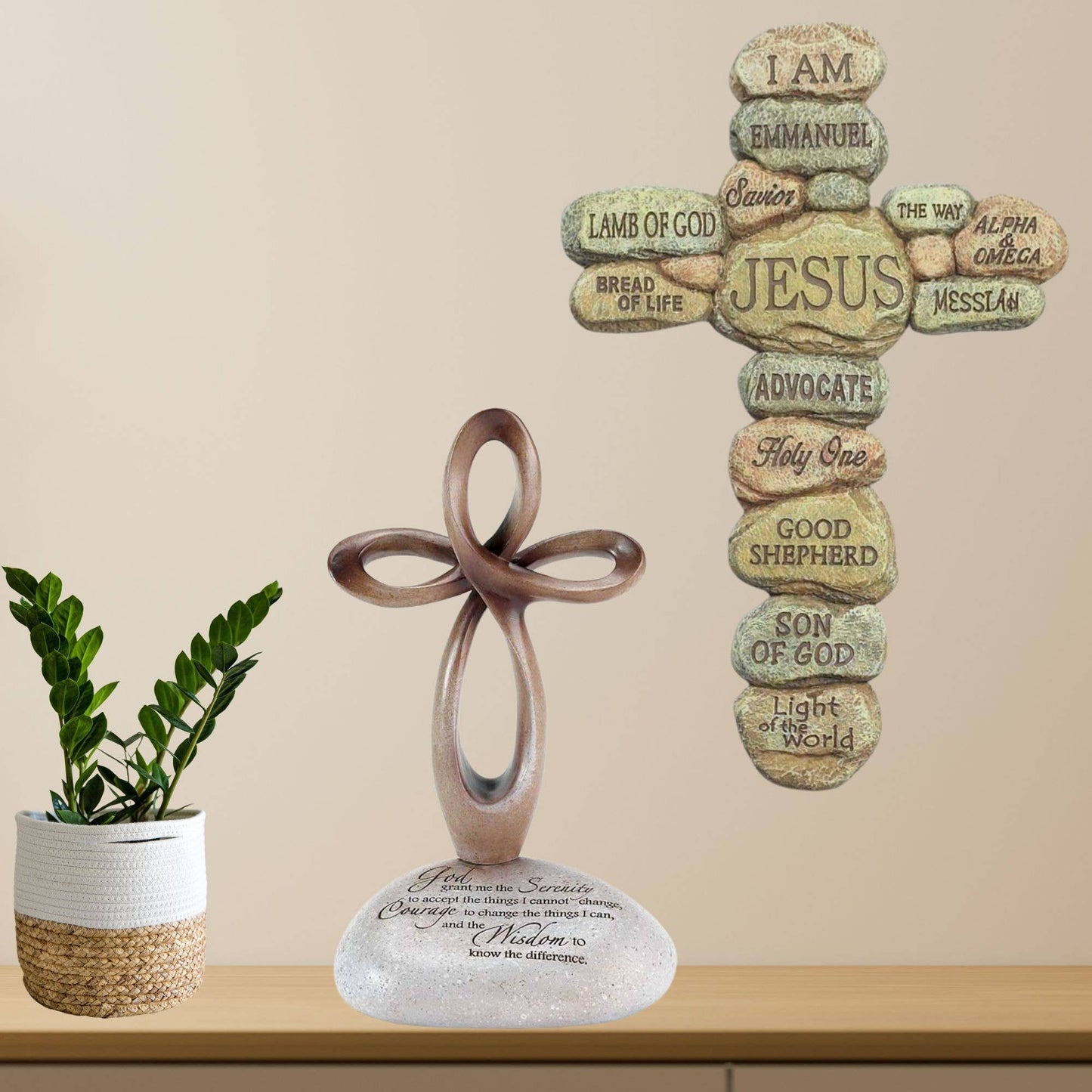 Cross On Rock - Serenity Prayer