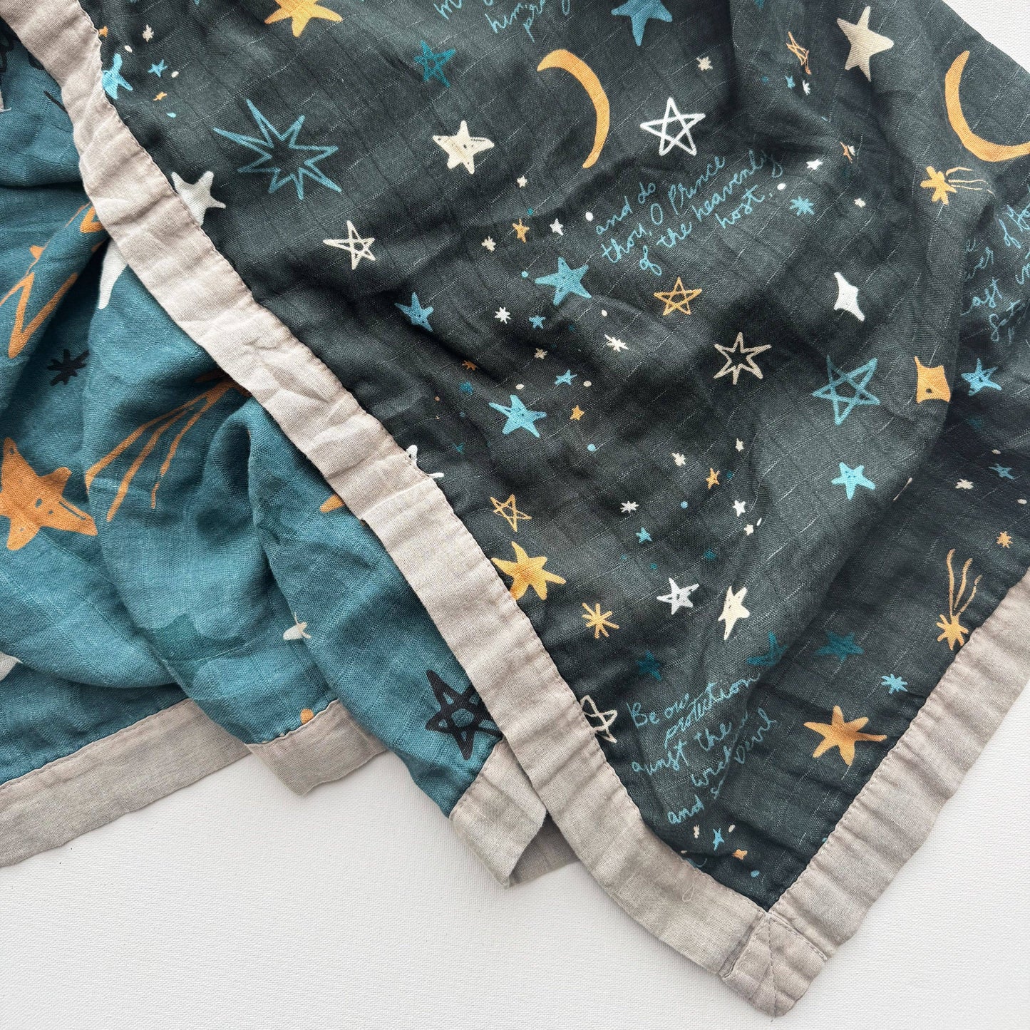 St. Michael Prayer Luxury Double Sided Muslin Catholic Blanket