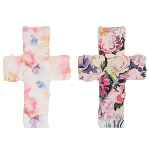 Floral Crosses Figurines
