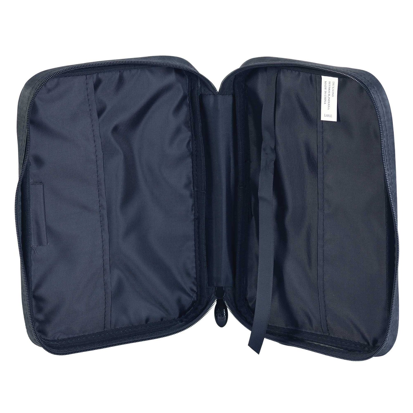 Bible Cover Black & Tan With Cross Large