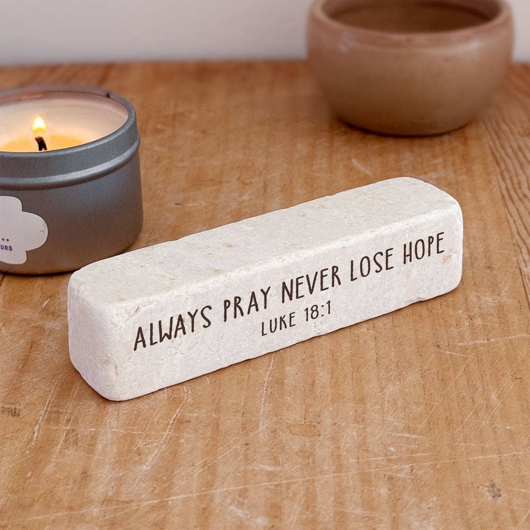 648 | Luke 18:1 Stone Block