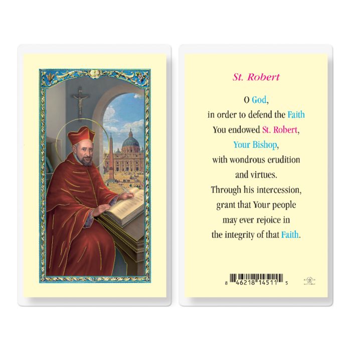 St. Robert Laminated Prayer Card