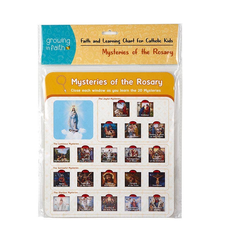 Mysteries of the Rosary Learning Chart
