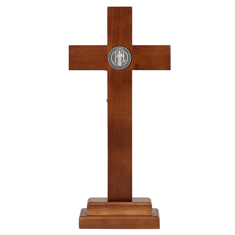 13" Standing St. Benedict Crucifix