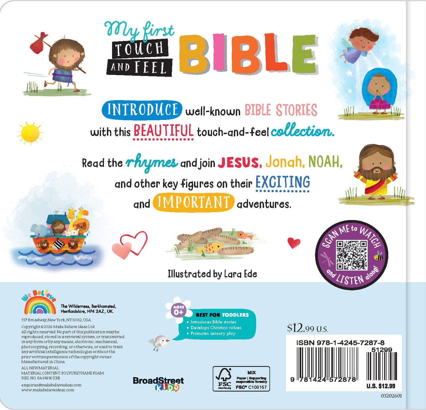 My First Touch-and-Feel Bible (Ages 0+) NEW!