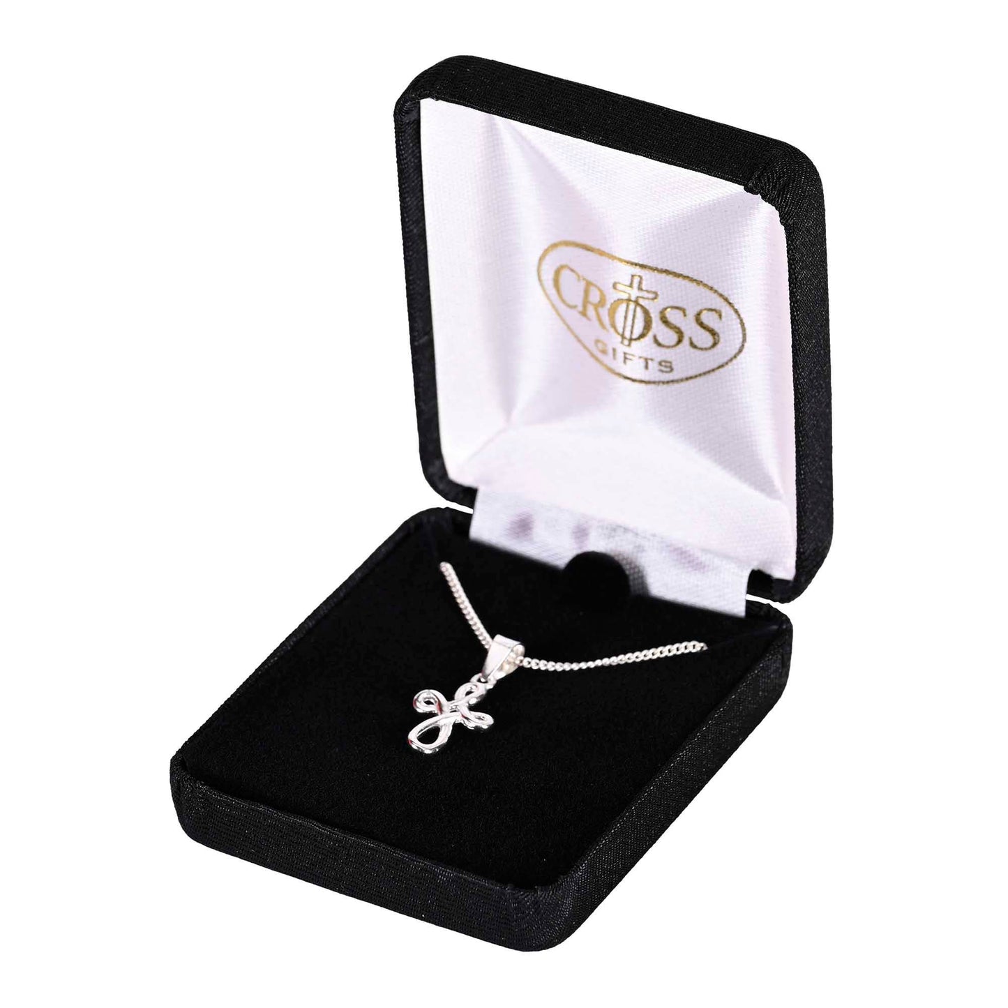 Silver Plate Open Cross