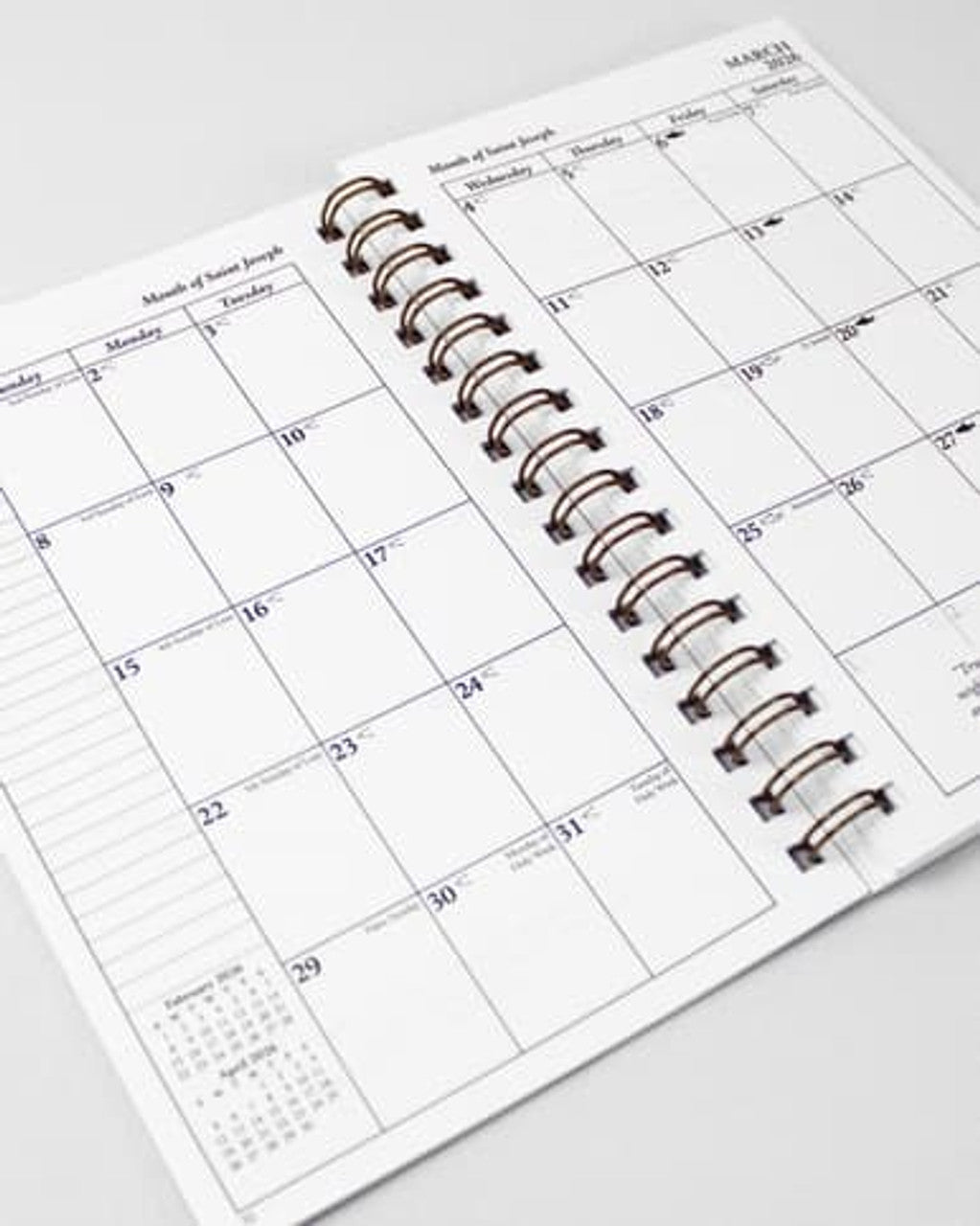 2026 Saints Calendar and 16 Month Planner