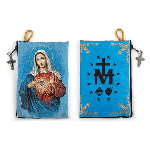 Immaculate Heart of Mary Icon Rosary Pouch