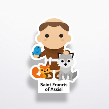 Saint Francis of Assisi Vinyl Sticker