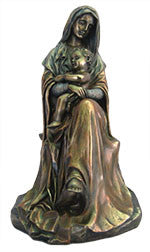 Madonna and Child Bronze Statue