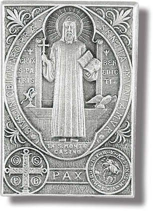St Benedict visor clip