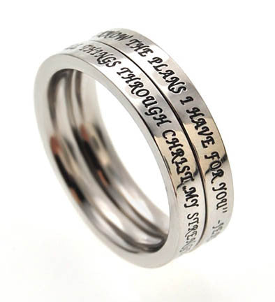 Princess Stack Ring "Christ My Strength"