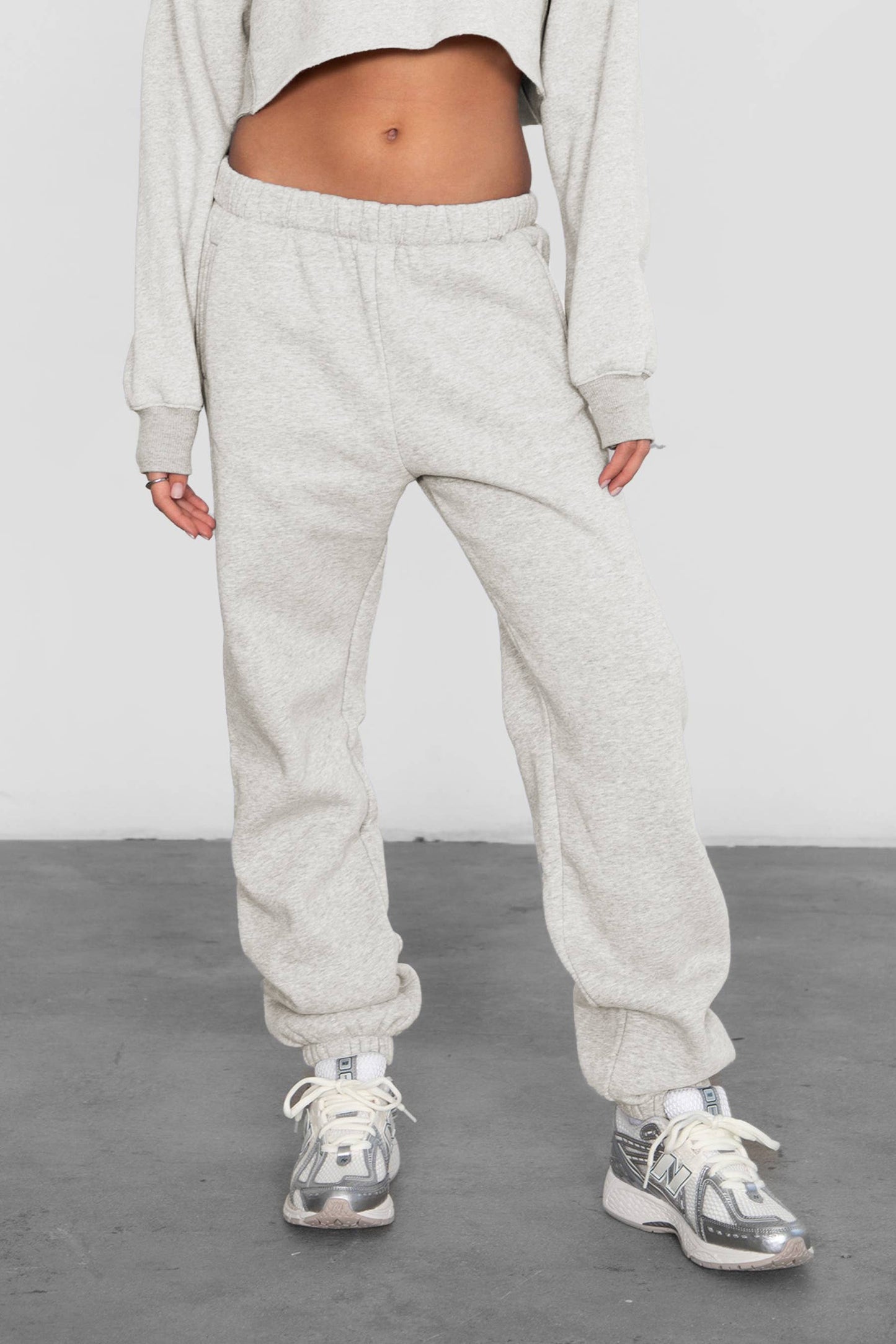 Jesus I Trust In You Plush Heather Grey Sweatpants
