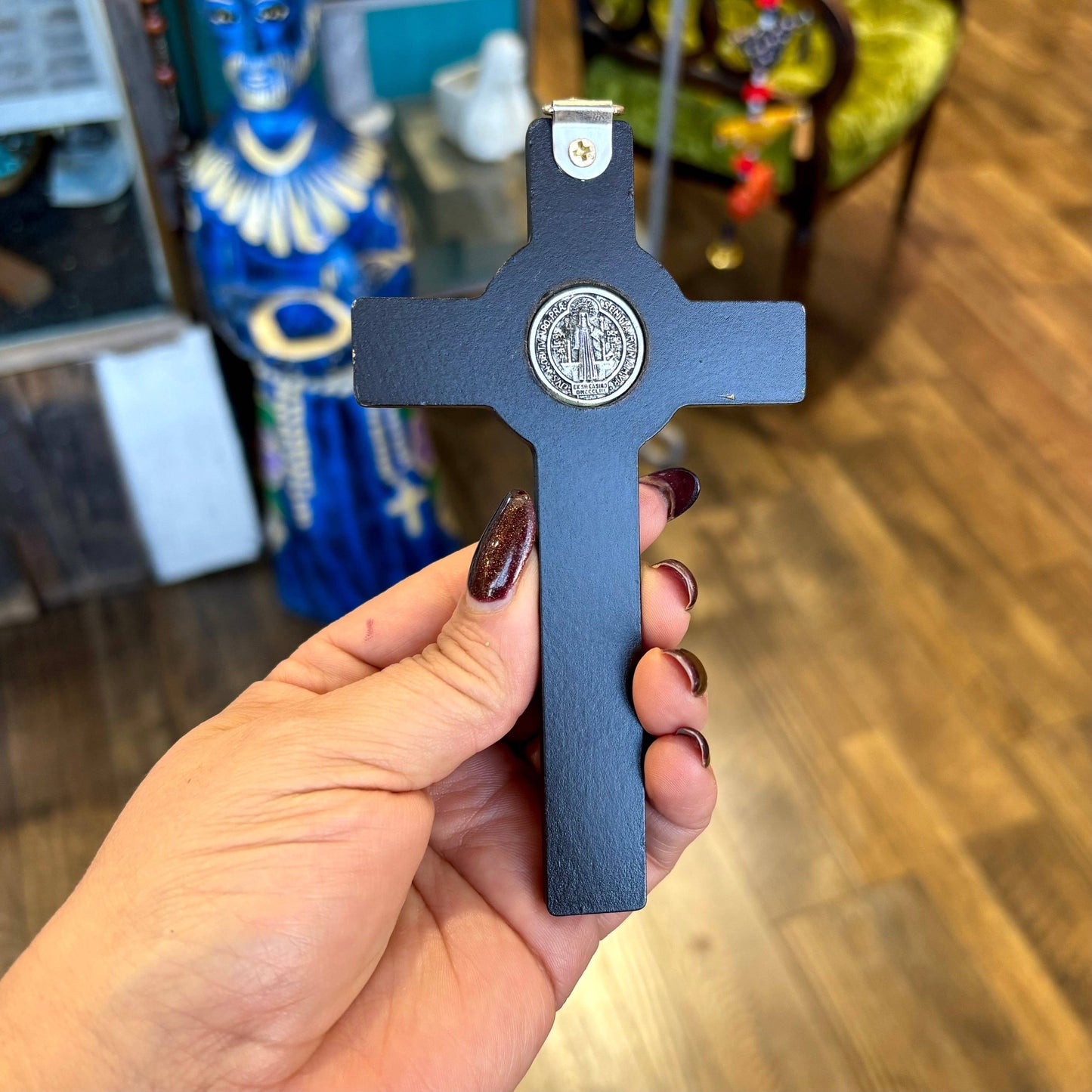 Black St Benedict Wooden Crucifix