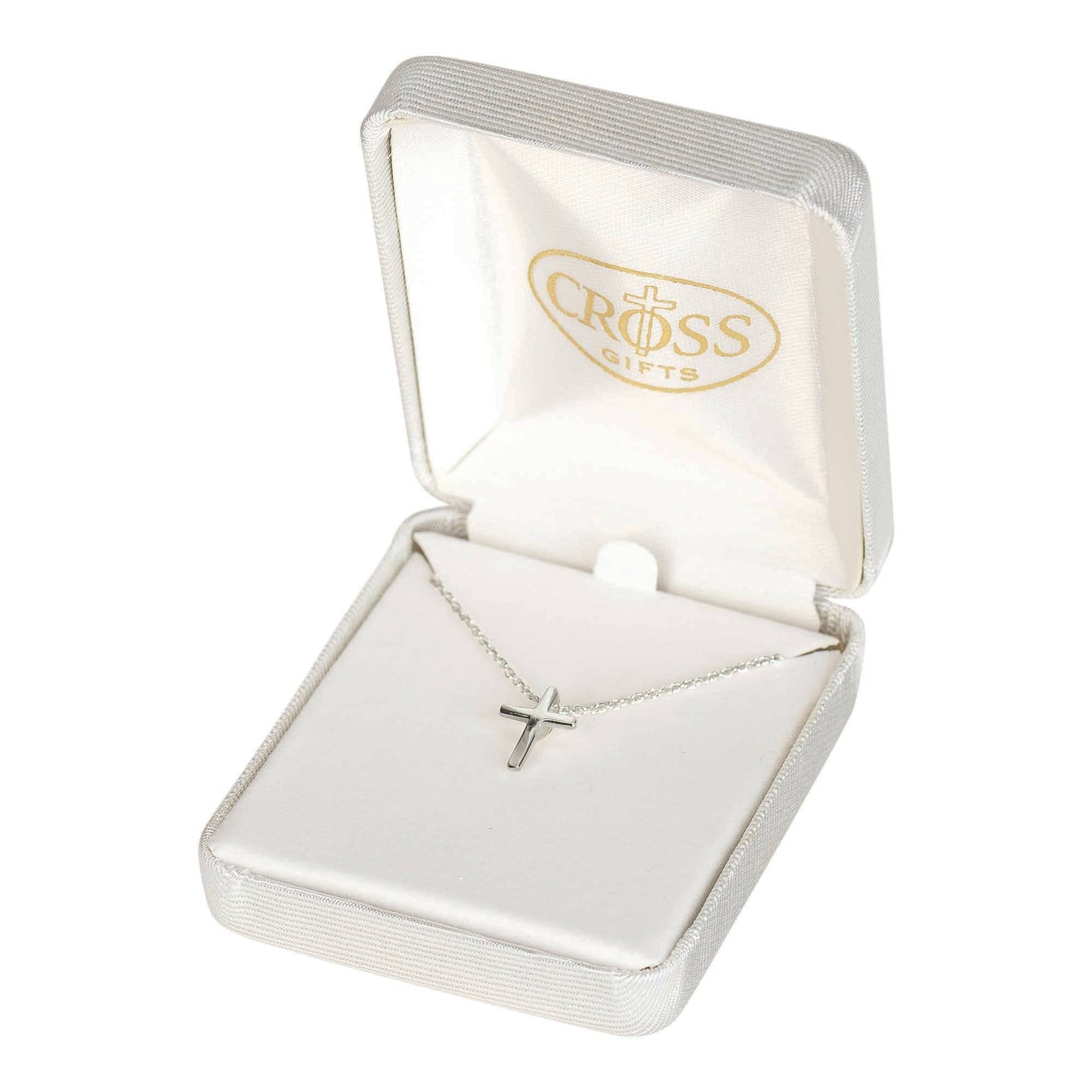 Small Cubic Zirconia Cross with 16" chain