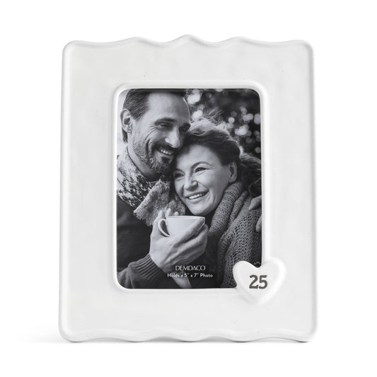 25 Year Anniversary Ceramic 5x7in Frame