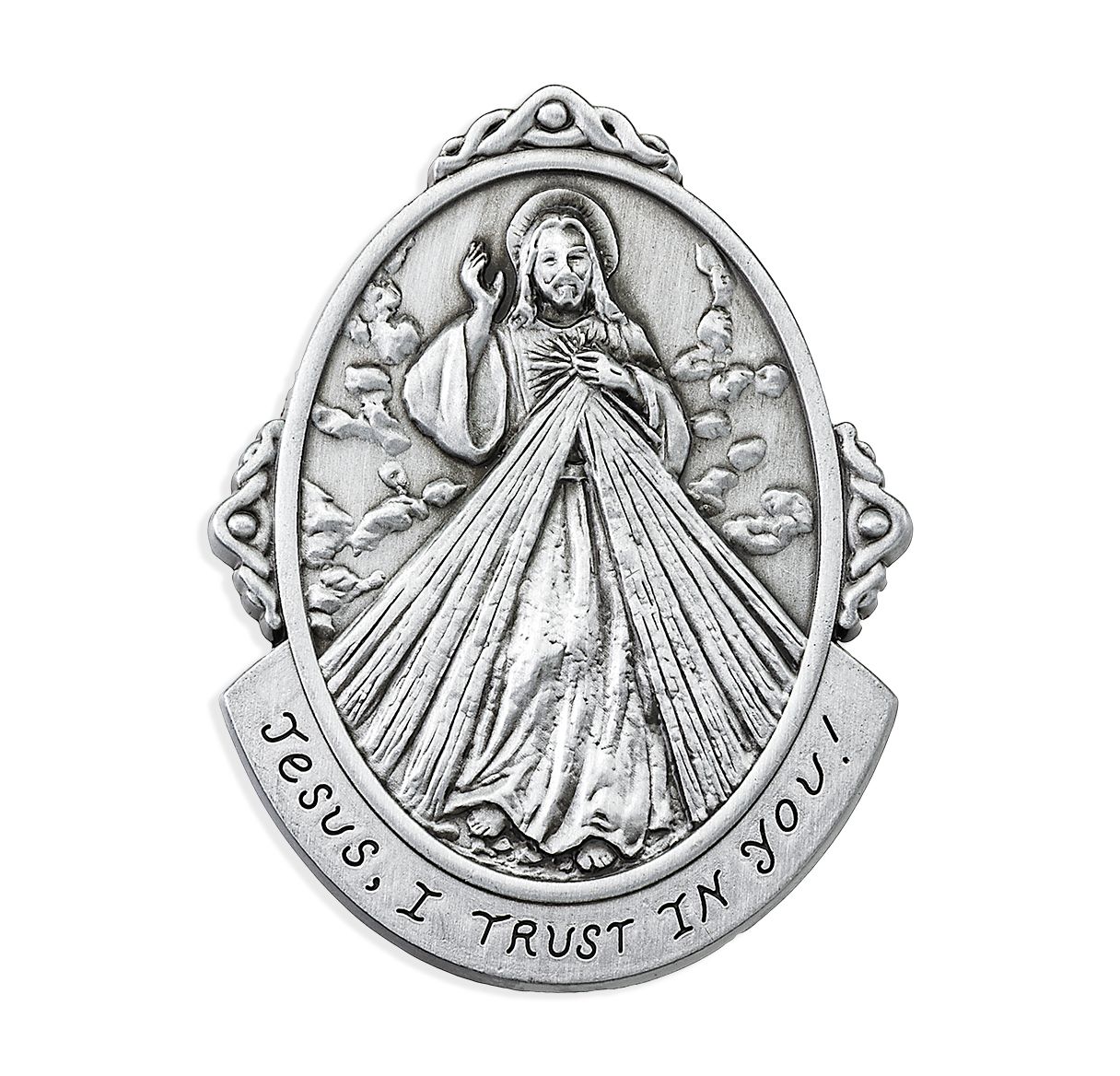 Divine Mercy Jesus I Trust in You Visor Clip