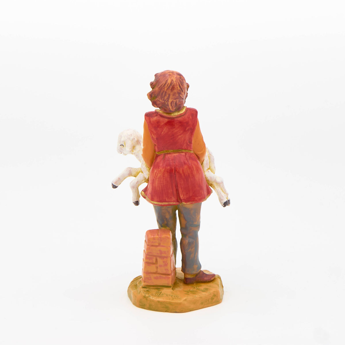 5" Scale Ari, Young Shepherd With Sheep Nativity Figure