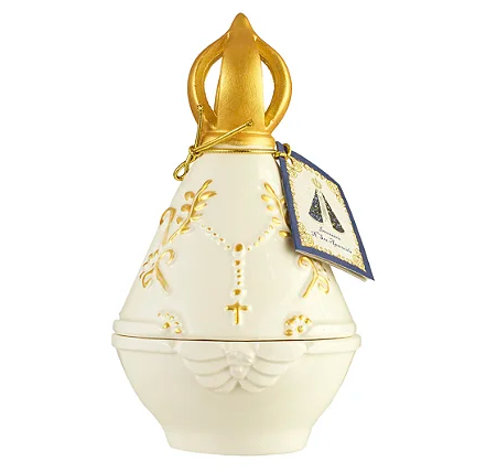 Our Lady of Aparecida Mantle Resin Incense Burner — Cream, 6.3 in