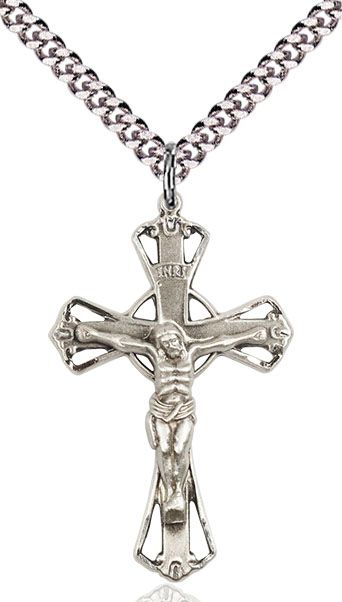 Sterling Silver Crucifix 18" chain