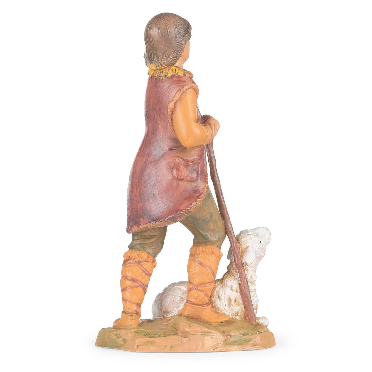 Fontanini 5" Scale Paul, Shepherd With Sheep Nativity Figure