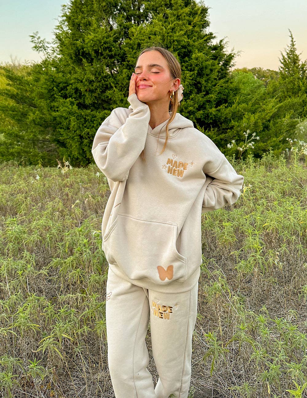 Made New Cream Unisex Hoodie