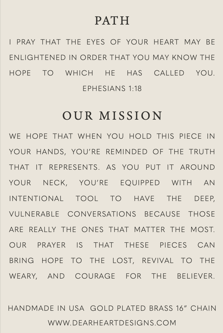 Path | Christian Necklace | Minimal Jewelry | Christian Gift