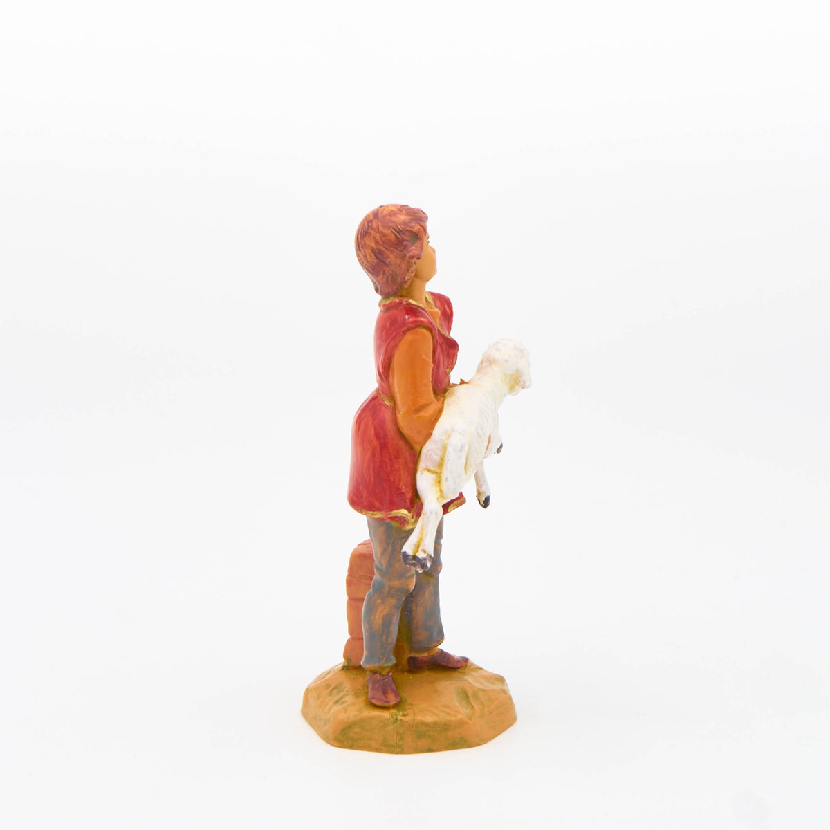 5" Scale Ari, Young Shepherd With Sheep Nativity Figure