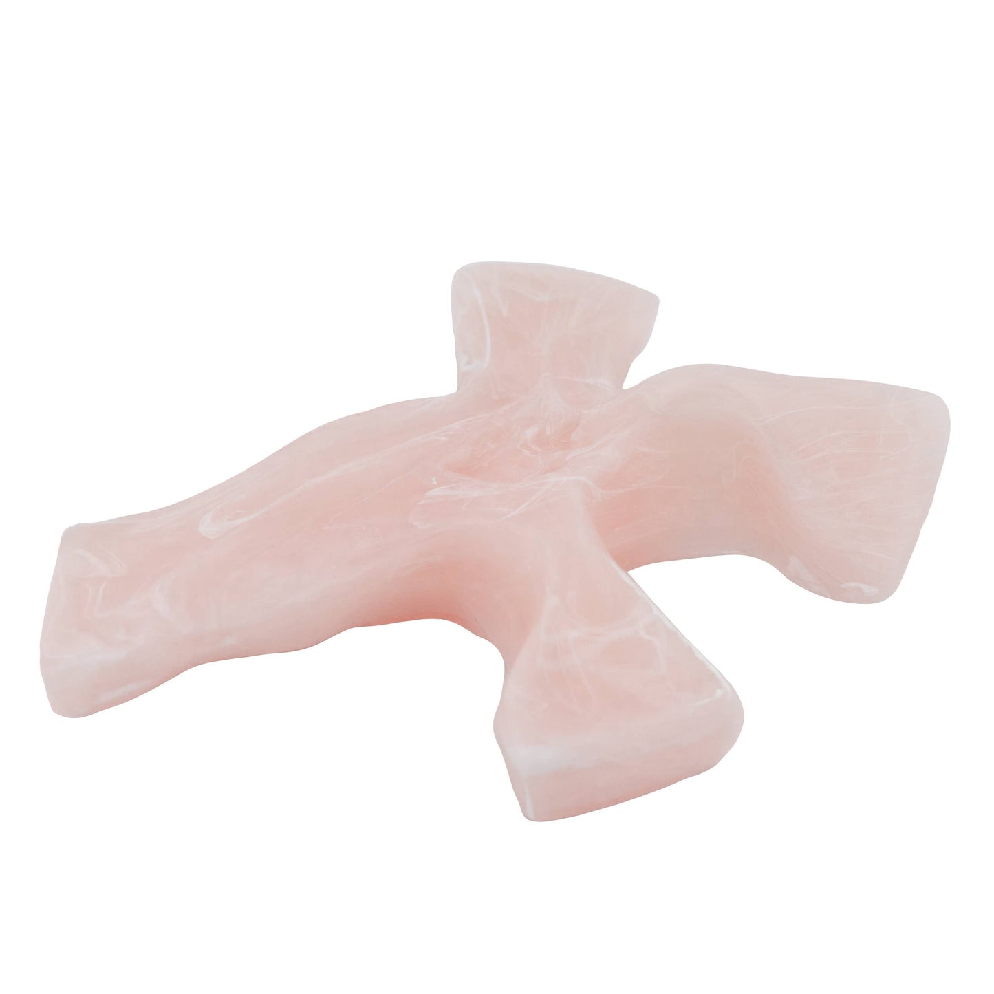 Rose Quartz Clinging Cross