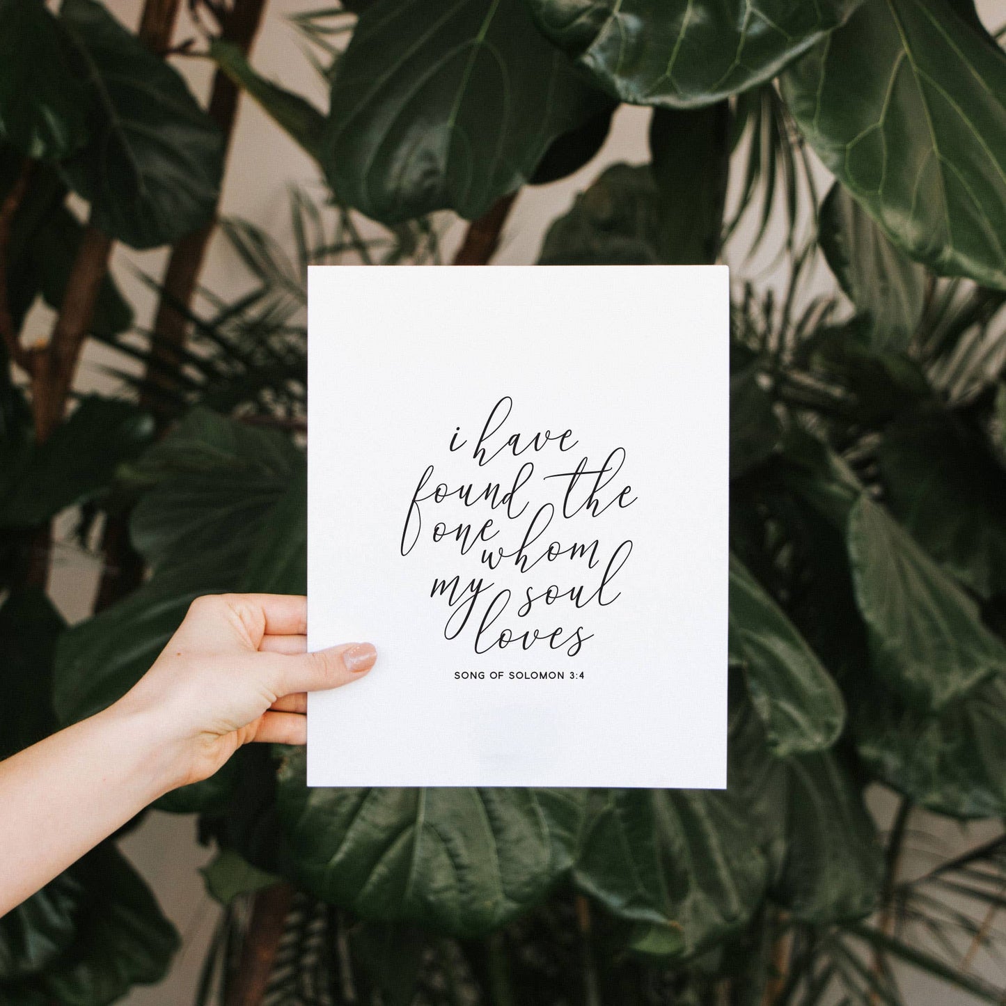 I Have Found The One My Soul Loves Christian Wall Art Print