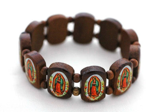Our Lady of Guadalupe Stretch Bead Bracelet