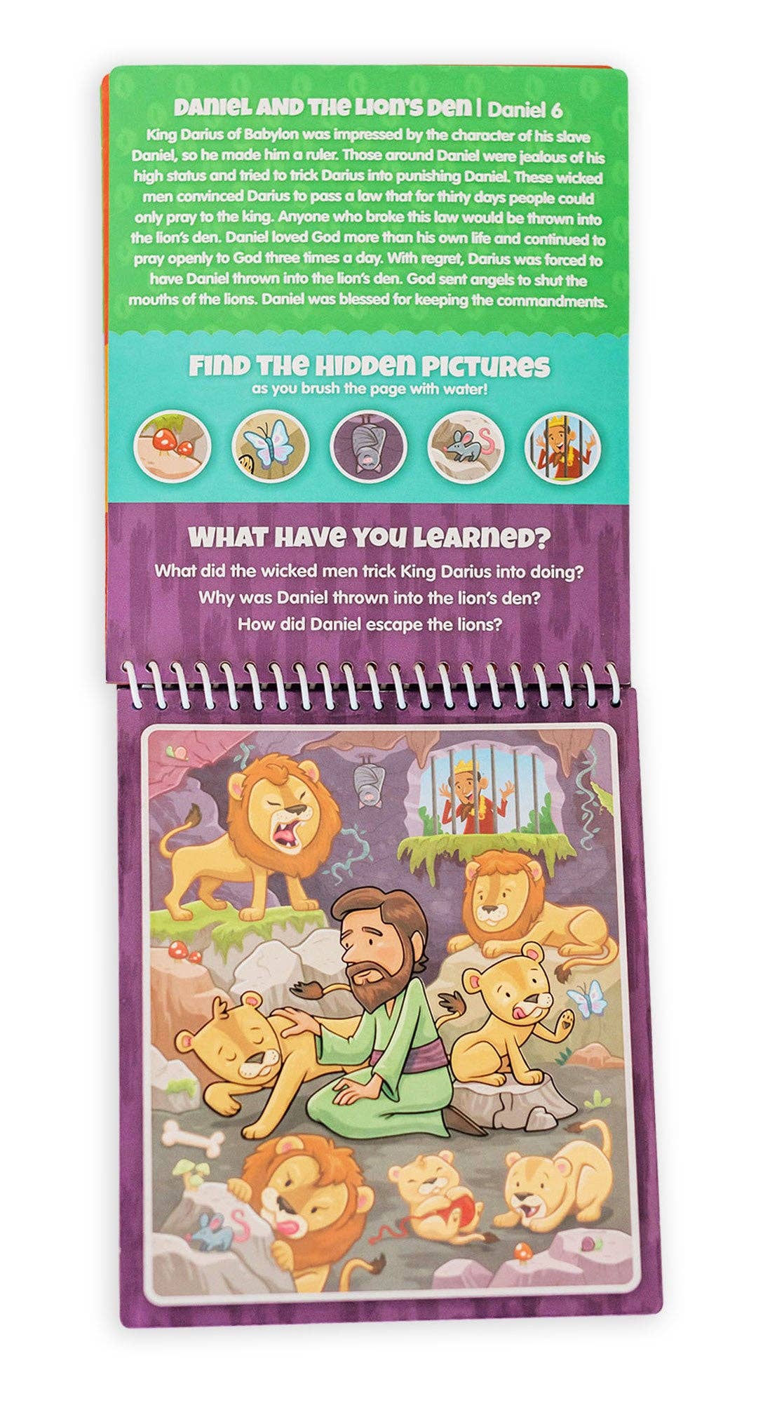 Old Testament #2 Aqua Brush Activity Book, Reusable Travel Activity