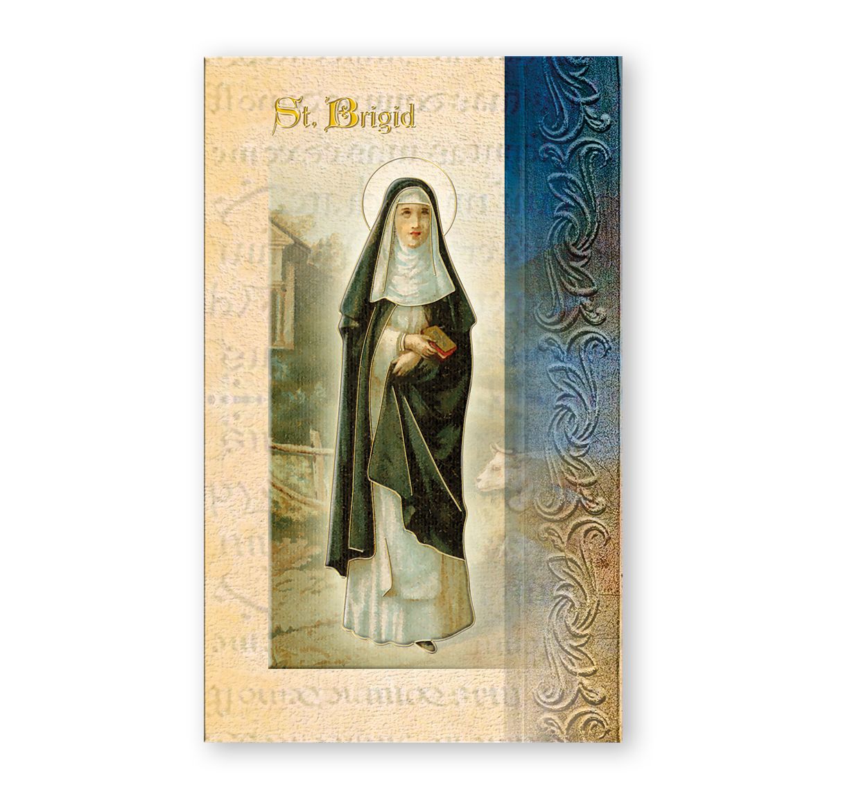 St Brigid Holy Card