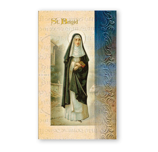 St Brigid Holy Card
