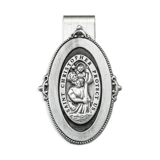 Saint Christopher Auto Visor Clip
